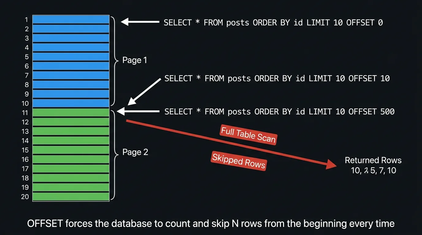 OFFSET pagination mechanics diagram